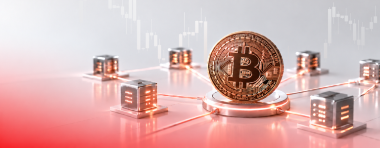 Criptomoeda com símbolo da Bitcoin